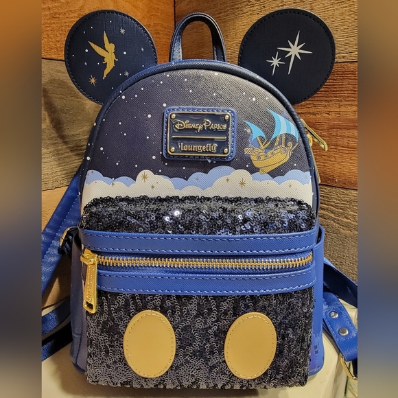 Disney Handbags - NWT Disney Parks Loungefly Mickey The Main Attraction Peter Pans Flight
